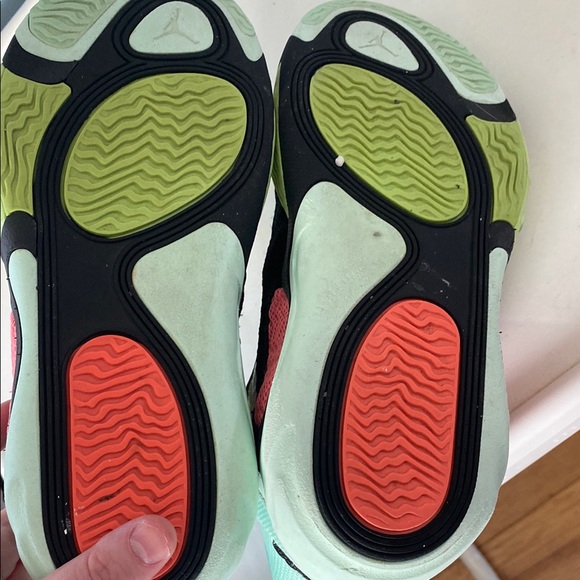 Jason Tatum basketball Mint and Black Lace-Up Sneakers - Picture 5 of 8